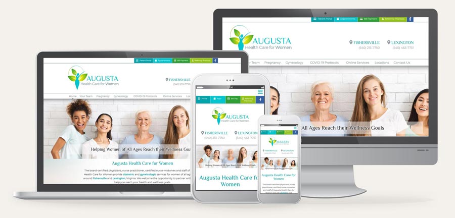 MMA developed the website for Augusta Health Care for Women